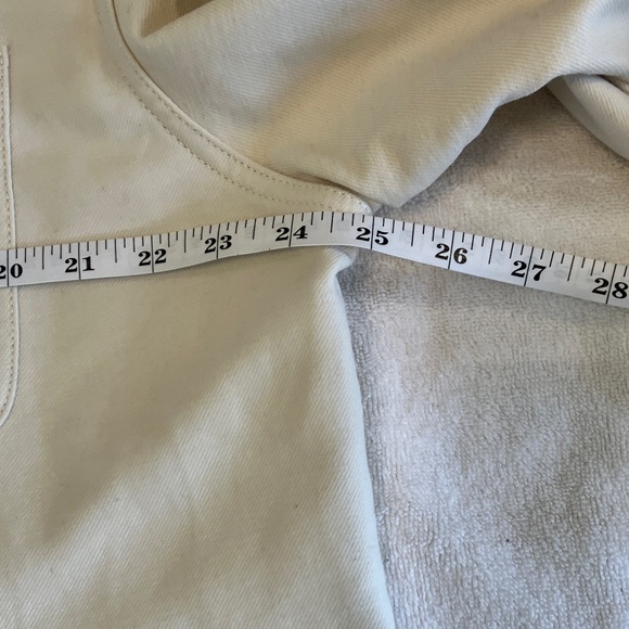 J.Crew Cream Button-Up Shirt Jacket - Picture 5 of 9